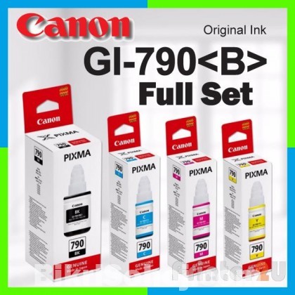 Canon Pixma Series Original 790 (B/M/C/Y) Ink Bottle Set